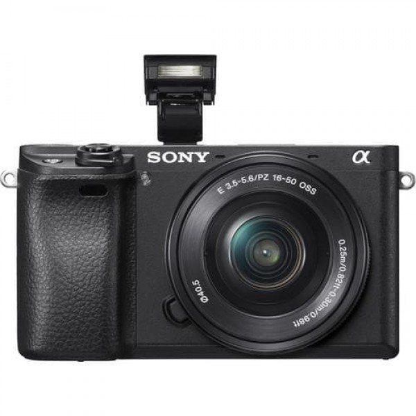 Sony ILCE6300L/B a6300 - Fotocamera digitale - mirrorless - 24,2 MP - APS-C - 4K / 30 fps - zoom ottico 3x obiettivo 16-50 mm - Wi-Fi, NFC - nero