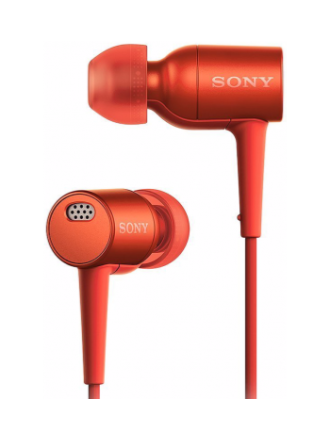 Sony MDR-EX750NA - Auricolari con microfono - in-ear - cancellazione attiva del rumore - jack da 3,5 mm - rosso cinabro