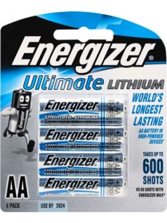 Batterie Energizer Ultimate AA al litio 4Pk
