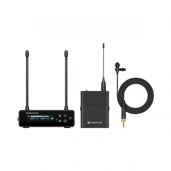 Sennheiser EW-DP ME 2 SET Sistema microfonico omnidirezionale senza fili per montaggio su telecamera (Q1-6: da 470 a 526 MHz)