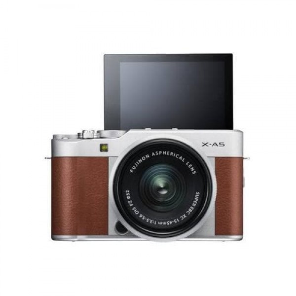 Kit fotocamera mirrorless FujiFilm X-A5 con obiettivo XC 15-45 mm - Marrone