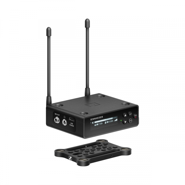 Sennheiser EW-DP ME 4 SET Sistema microfonico digitale wireless cardioide per montaggio su telecamera (R1-6: da 520 a 576 MHz)