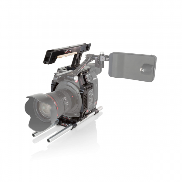 Gabbia SHAPE con piastra di base, impugnatura superiore e aste LWS da 15 mm per Canon EOS C200