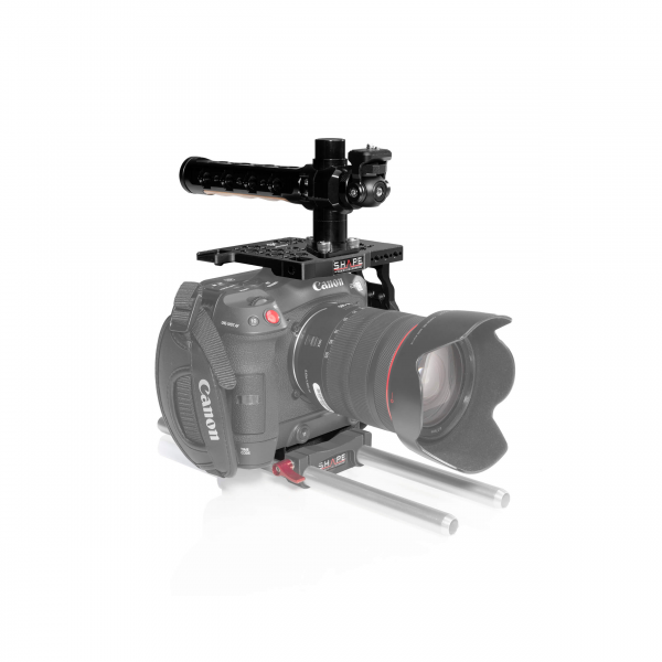 SHAPE Canon C70 Gabbia per fotocamera con impugnatura superiore e staffa di inclinazione
