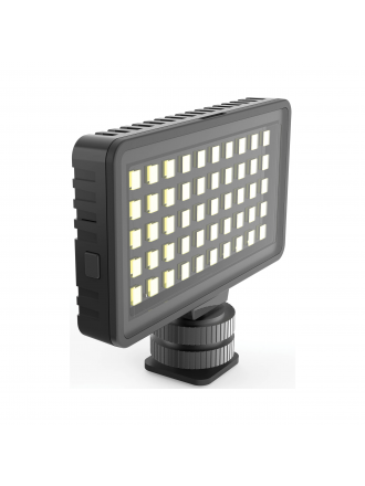 DigiPower InstaFame Luce video supercompatta a 50 LED con supporto per telefono