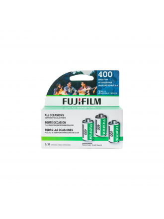 FUJIFILM Fujicolor Superia X-TRA 400 Pellicola negativa a colori Pellicola in rotolo da 35 mm, 36 esposizioni, confezione da 3 pezzi