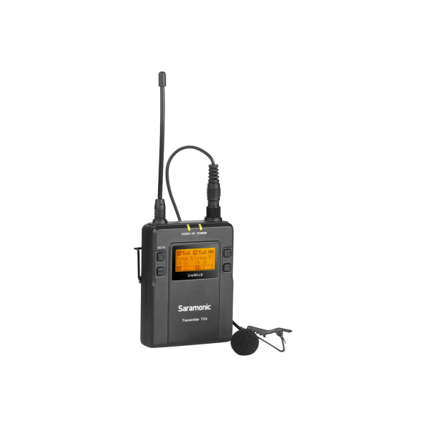 Saramonic UwMic9 Kit1 Sistema microfonico wireless Omni Lavalier per montaggio su telecamera (da 514 a 596 MHz)