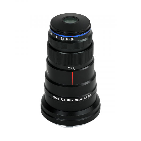 Obiettivo ultra macro Laowa 25 mm f/2,8 2,5-5X per Canon RF