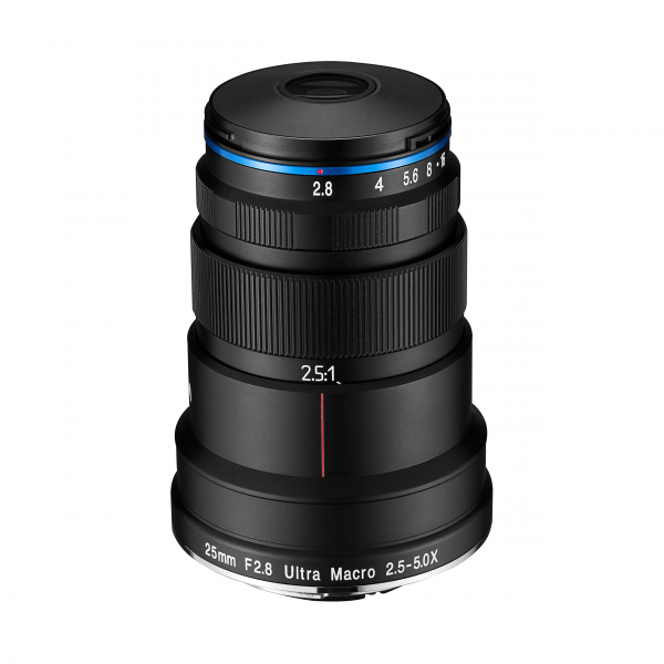 Obiettivo Laowa 25 mm f/2,8 2,5-5X Ultra Macro per Canon EF