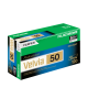 FUJIFILM Fujichrome Velvia 50 Pellicola professionale per trasparenze a colori RVP 50 (Pellicola in rotolo da 120, confezione da 5)