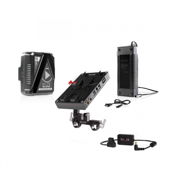 SHAPE J-Box Kit di alimentazione e caricabatteria con batteria da 98Wh per EVA1/FS7/FS7M2/FS5/FS5M2