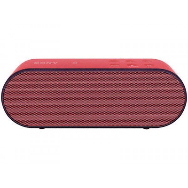 Sony SRS-X2/RED - Sistema di altoparlanti Bluetooth portatile a 2 canali con tecnologia Bass Reflex - Rosso
