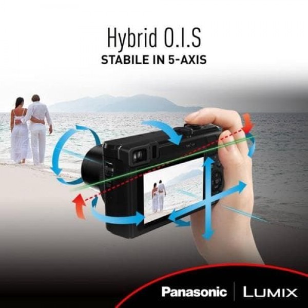 Panasonic LUMIX DMC-ZS50K Zoom da viaggio 30X con mirino oculare (nero)