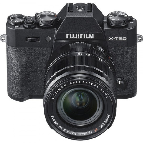 Fujifilm X-T30 Fotocamera digitale mirrorless con kit obiettivo XF 18-55 mm - Nero