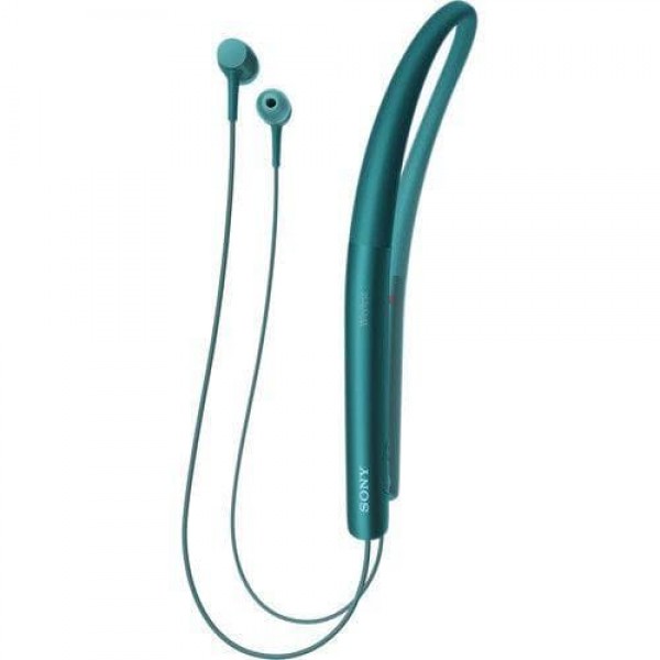 Sony MDR-EX750BT - Auricolari con microfono - in-ear - montaggio dietro il collo - wireless - Bluetooth - NFC - blu viridian