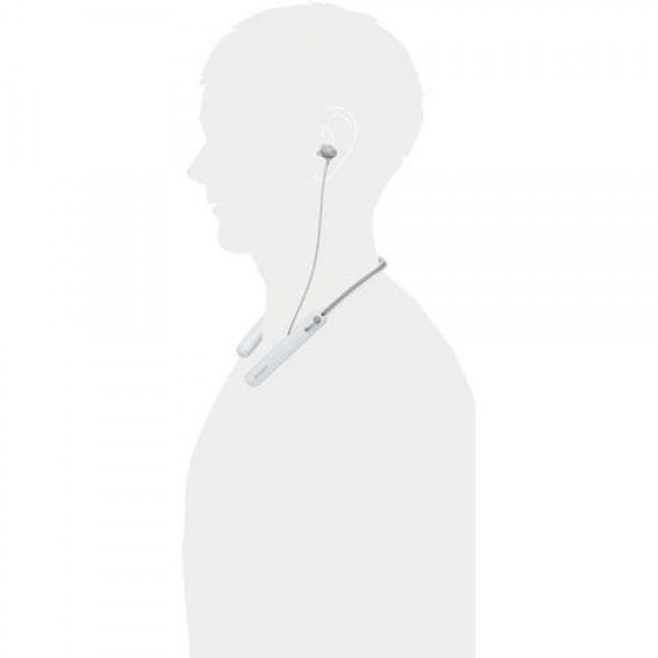 Sony WI-C400 - Auricolari con microfono - in-ear - montaggio dietro il collo - Bluetooth - wireless - NFC